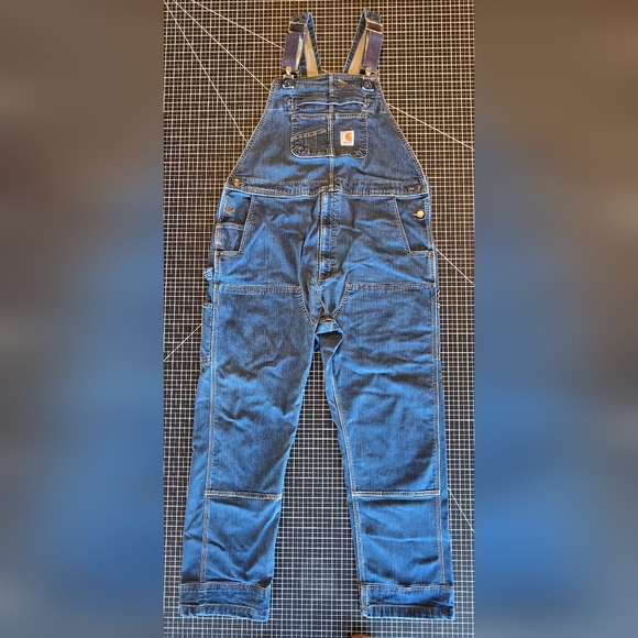 Carhartt Other - NWOT Carhartt Rugged Flex® Relaxed Fit Denim Bib Overalls with Elastane #103322